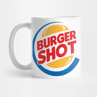 Burger Shot GTA Parody – Modern Fast Food Style Logo Mug